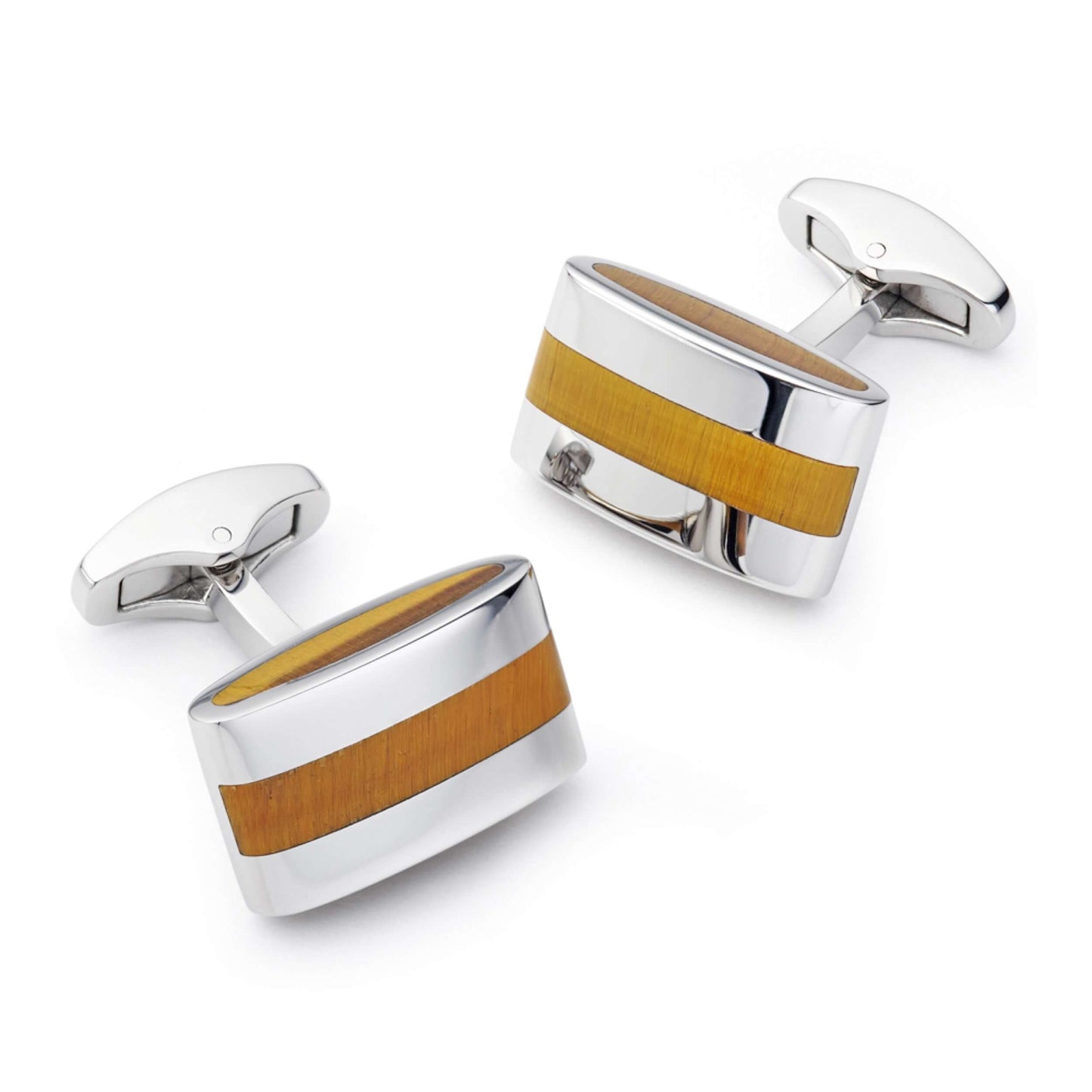 Contemporary Tigers Eye Cufflinks