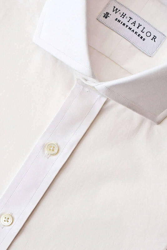 Plain White 200's Ultimate Superfine Poplin Ladies Bespoke Shirt - whtshirtmakers.com