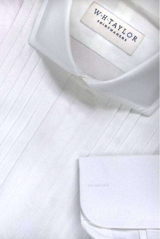 Pleated Tuxedo Evening Ladies Bespoke Shirt - whtshirtmakers.com